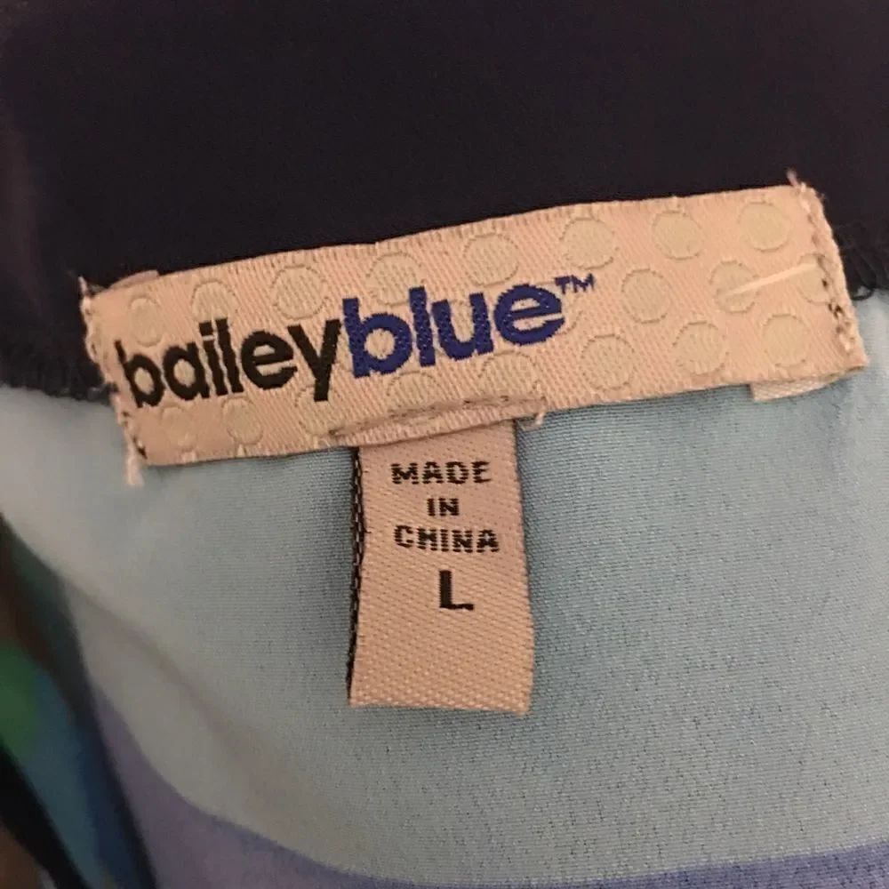 Bailey Blue Striped Dress‎ - Picture 3 of 3